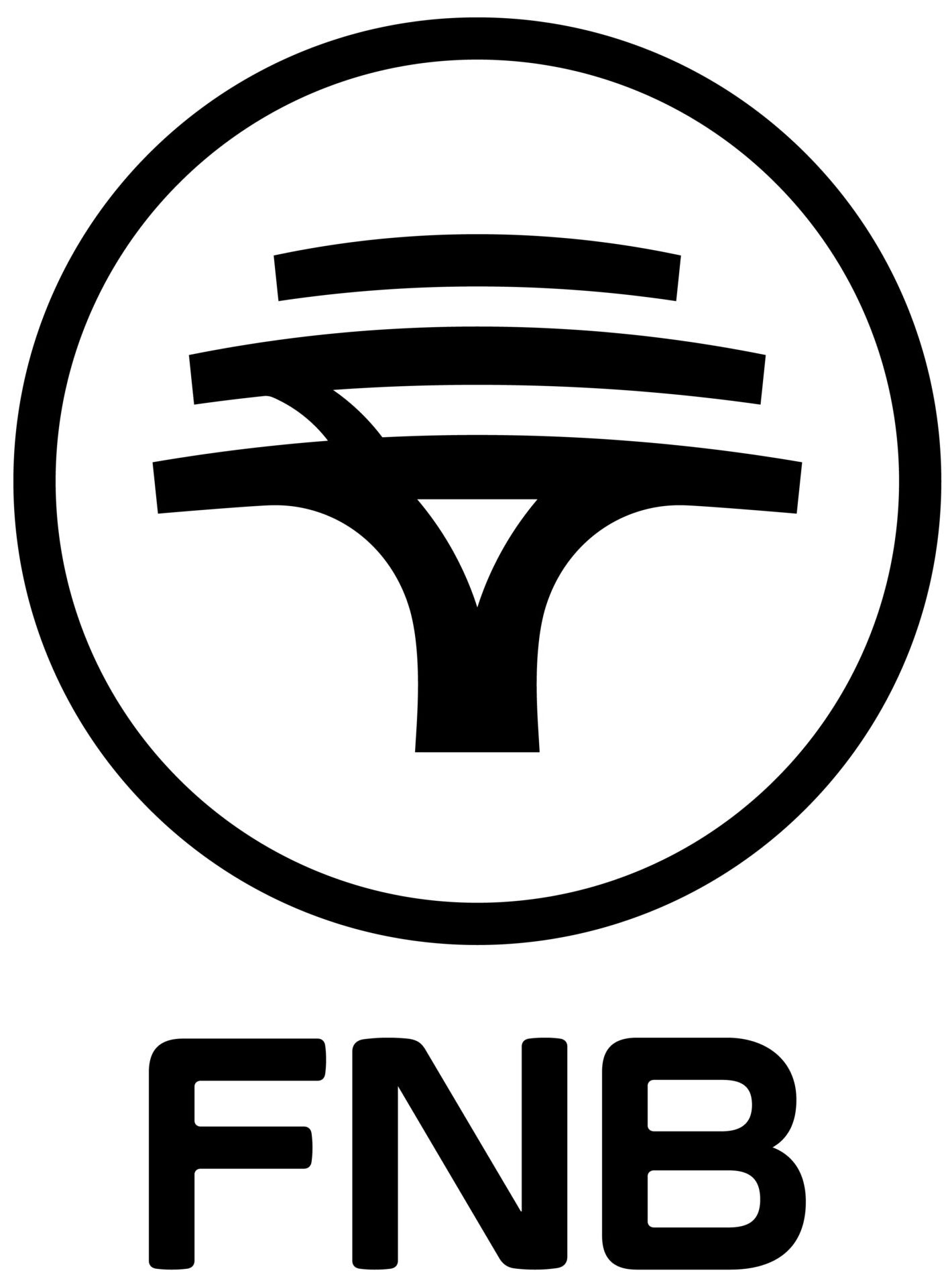 Logo_Black FNB Wordmark_Stacked_CMYK FA