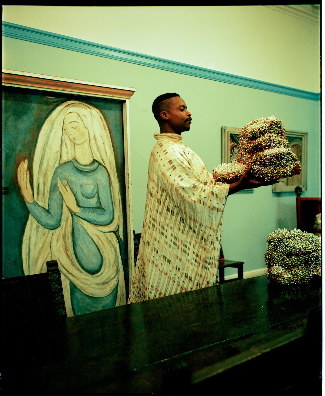 Portrait of Athi-Patra Ruga at the Irma Stern Museum (Portraits by Luke Doman)