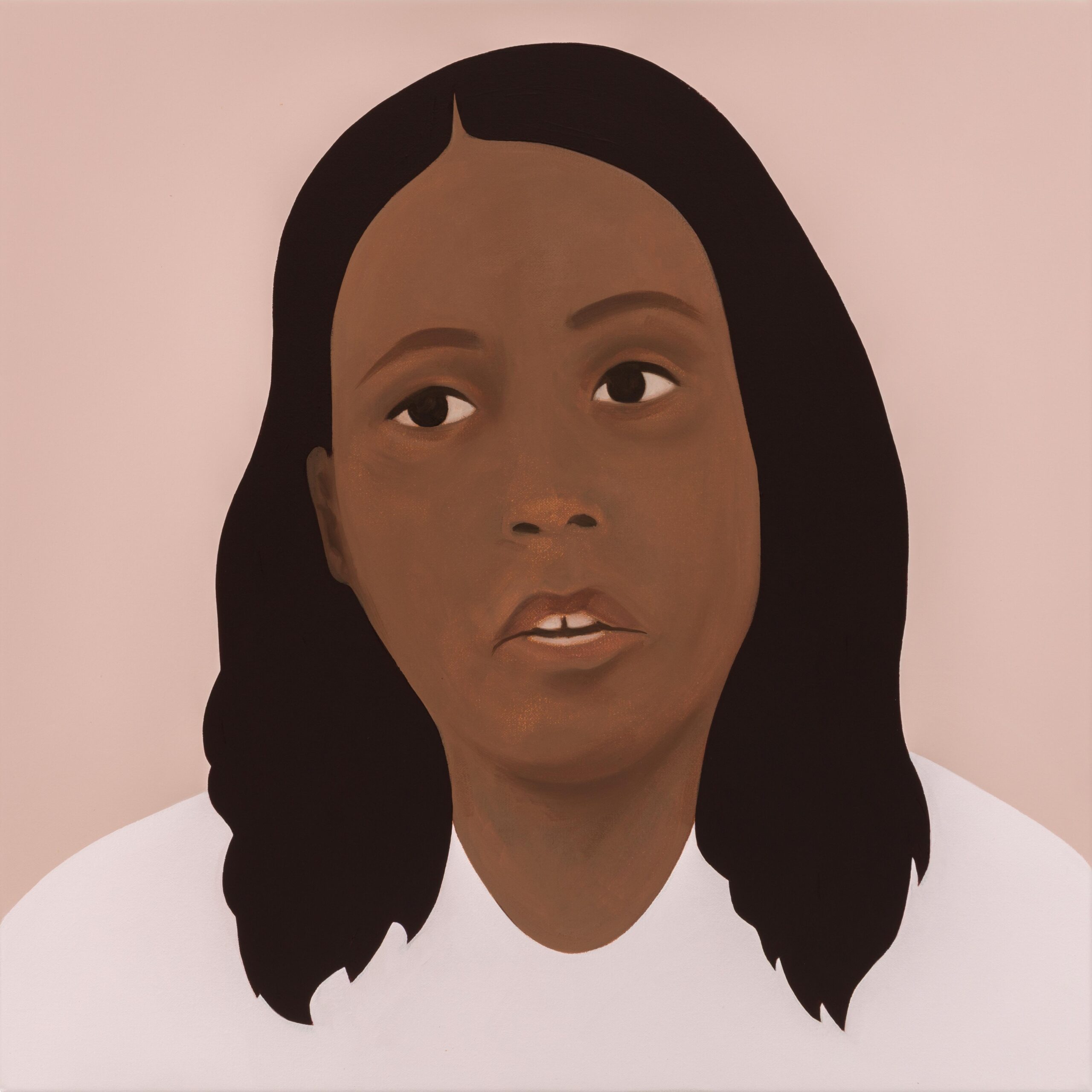 Thenjiwe Niki Nkosi. Freeman (After Catherine “Cathy” Astrid Salome Freeman) 2021. 50x50. Oil on Canvas (Courtesy of Stevenson)