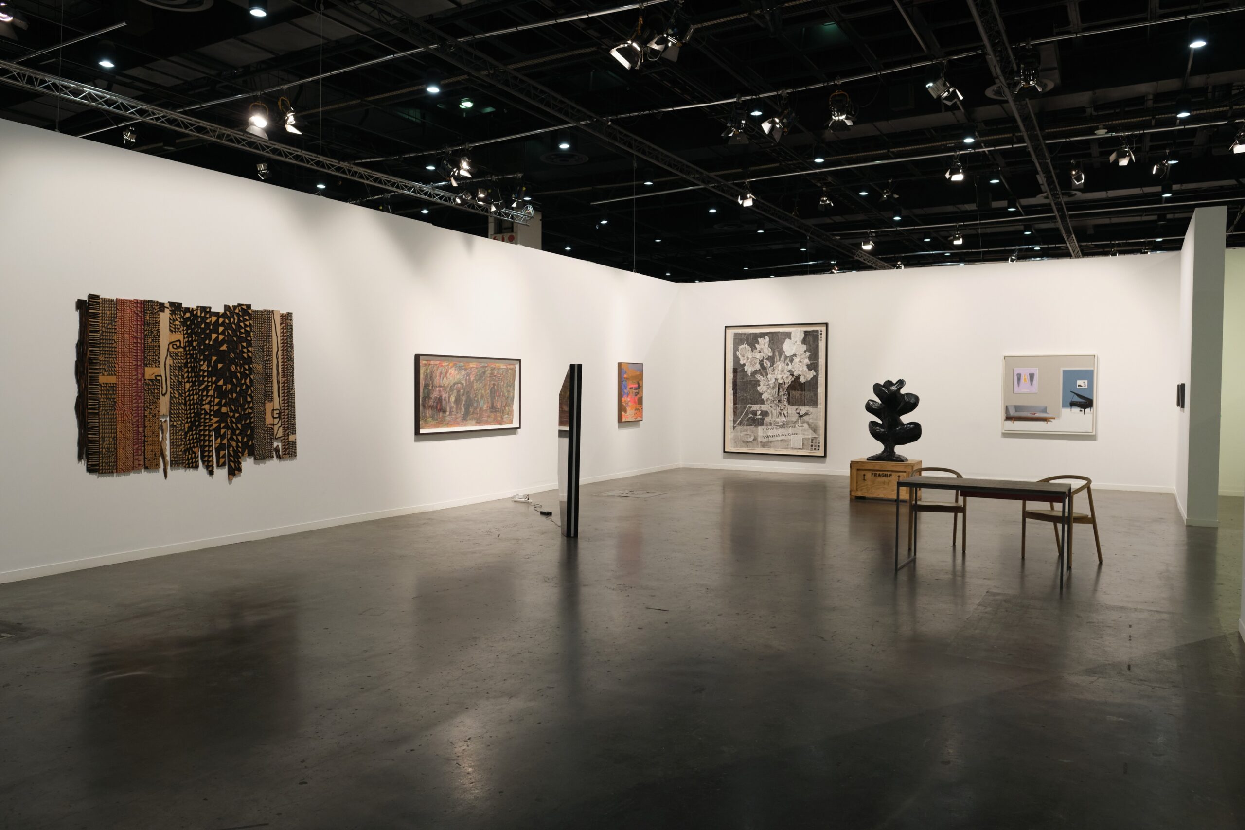 Installation view of Goodman Gallery’s gallery HUB booth at the 2022 edition of FNb Art Joburg. (Image courtesy of FNB Art Joburg)