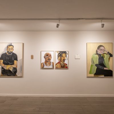 A series of portraits featured in Banele Khoza’s solo exhibition at BKhz titled How are you doing? (Courtesy of Bkhz)