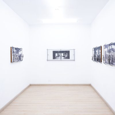 Installation view of Ntsako Noun’s solo exhibition debut at Kalashnikovv Gallery. (Courtesy of Kalashnikovv Gallery)